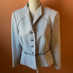 John Meyer Collection Lined Houndstooth Jacket